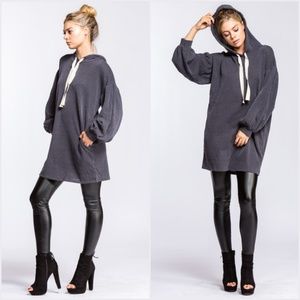 Hoodie Tunic Top